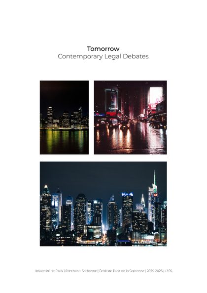 Couverture de la brochure L3S5 Tomorrow